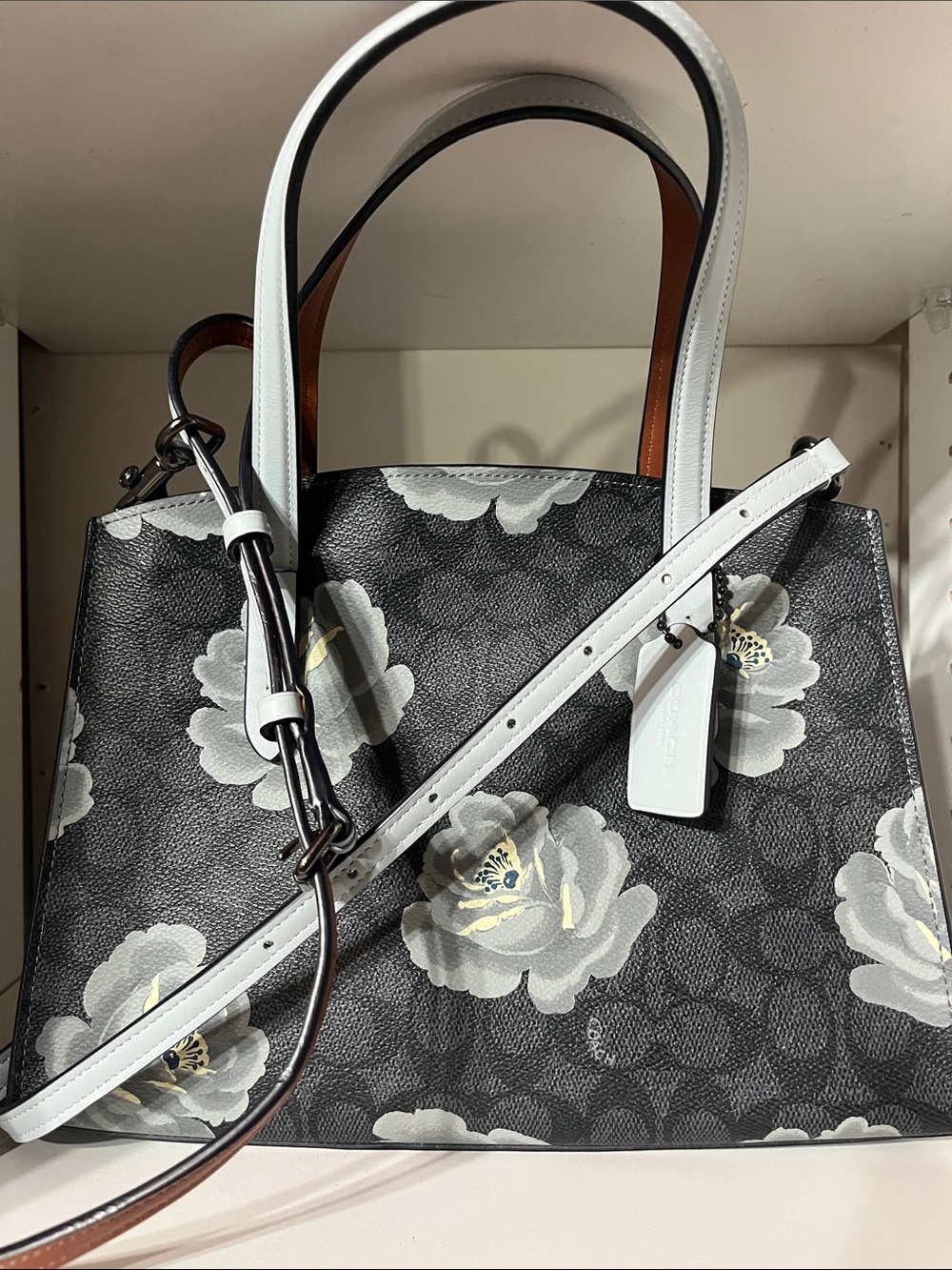 Coach Charlie Carryall Floral Print